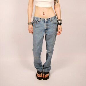 90s Calvin Klein Jeans (31) light wash vintage denim stone high waist boot cut